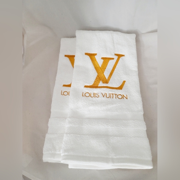 Embroidered Louis Vuitton Hand Towel - Picture 2 of 4